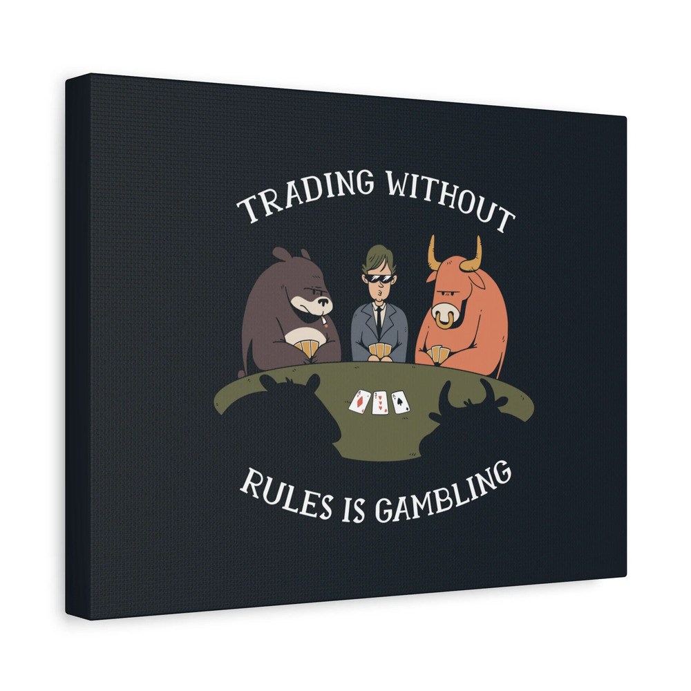 Scripture Canvas Trading Without Rules Is Gambling Christian Wall Art Bible